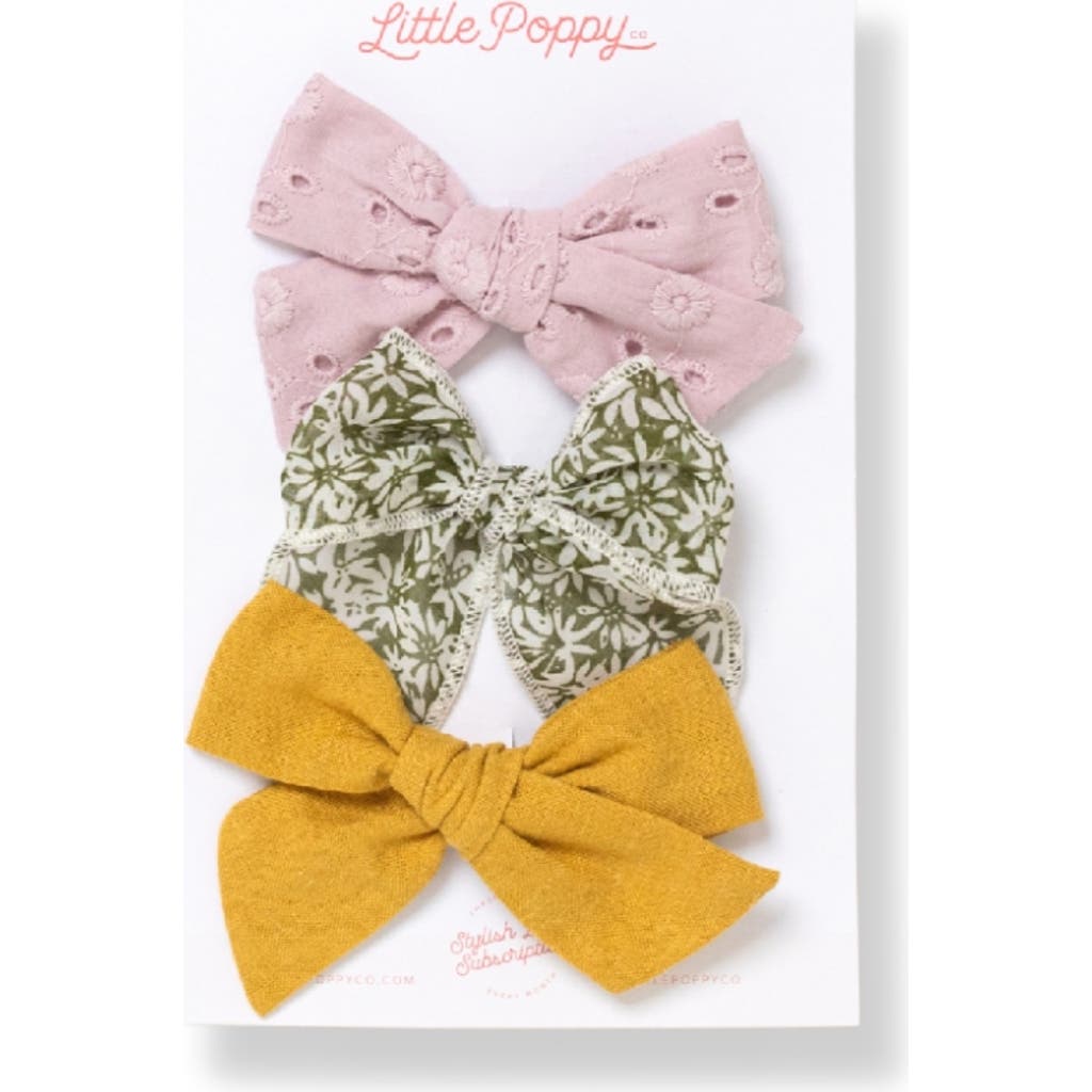Little Poppy Co The Bow Clip Set In The Savannah