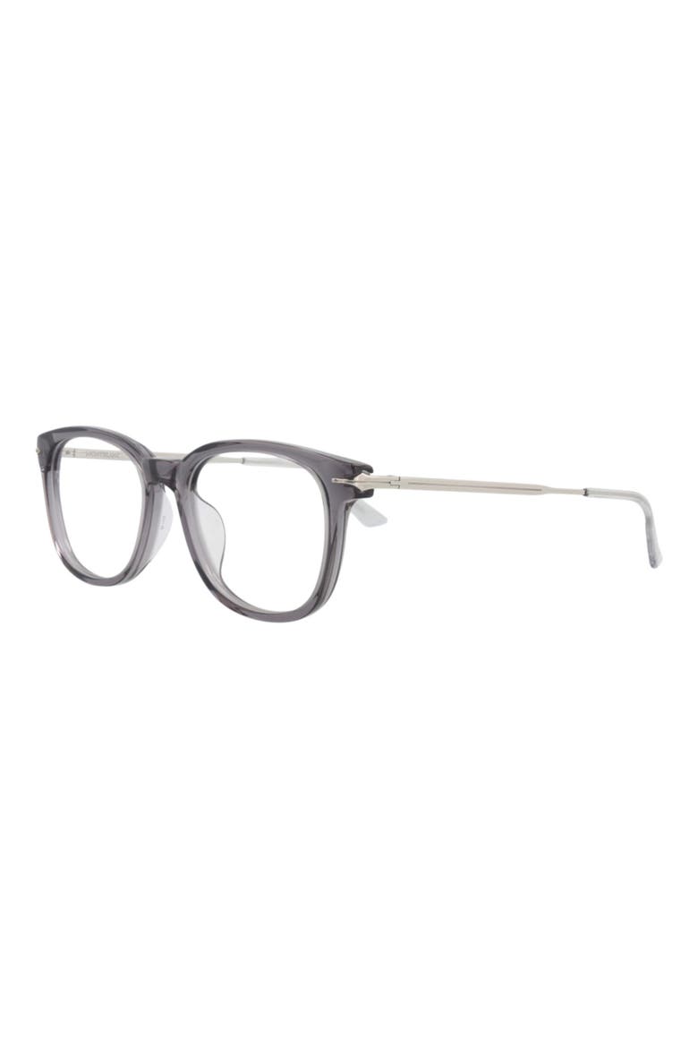 53mm Round Optical Glasses, Alternate, color, GREY SILVER TRANSPARENT