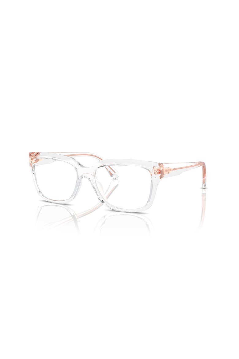 54mm Rectangle optical glasses, Main, color, Transparent