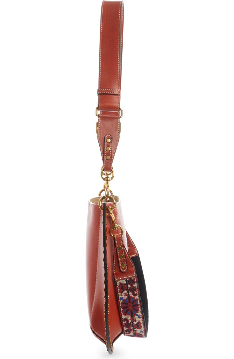 Isabel Marant Oskan Leather Crossbody Bag, Alternate, color,