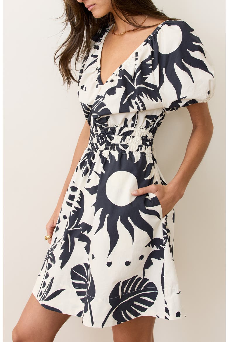 Emery Cotton Poplin Dress, Alternate, color, STARLIT DESERT