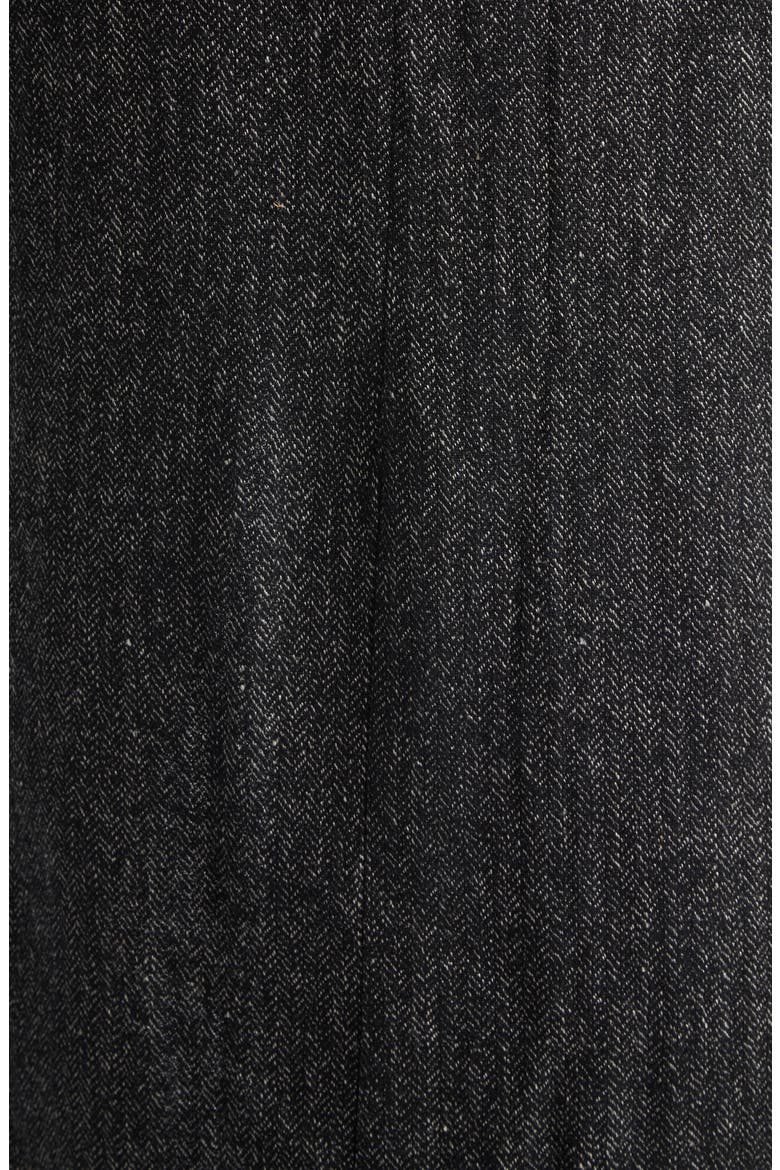 Herringbone Linen & Wool Blend Tailored Overcoat, Alternate, color, WOOL HERRINGBONE
