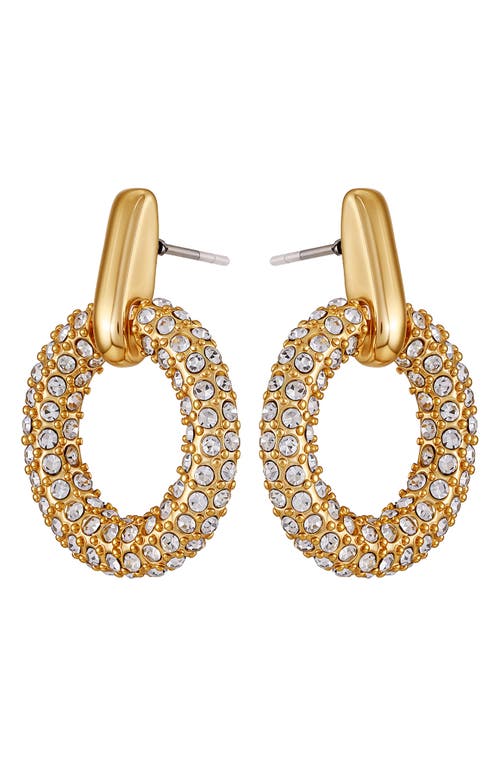 Vince Camuto Pavè Hoop Drop Earrings In Gold