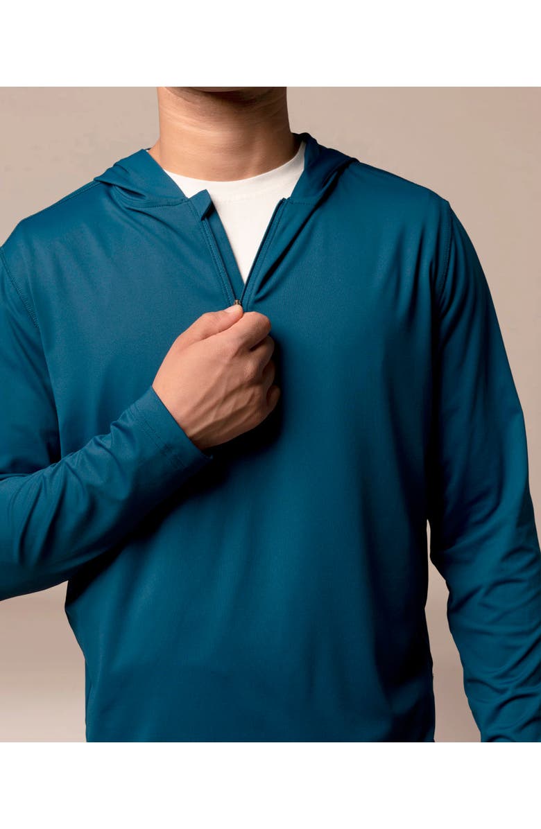 ASHWORTH GOLF Moonlight Beach Hoodie, Alternate, color, Poseidon