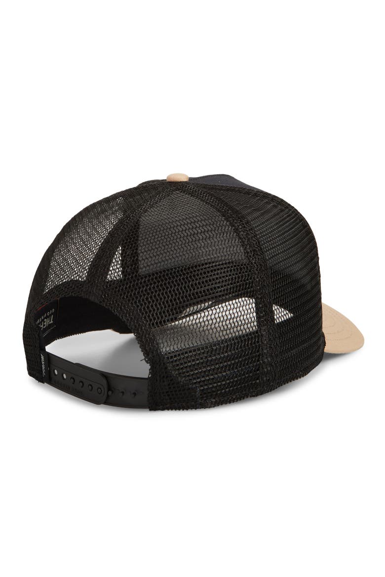 The Guard Dog Embroidered Patch Trucker Hat, Alternate, color, BLACK