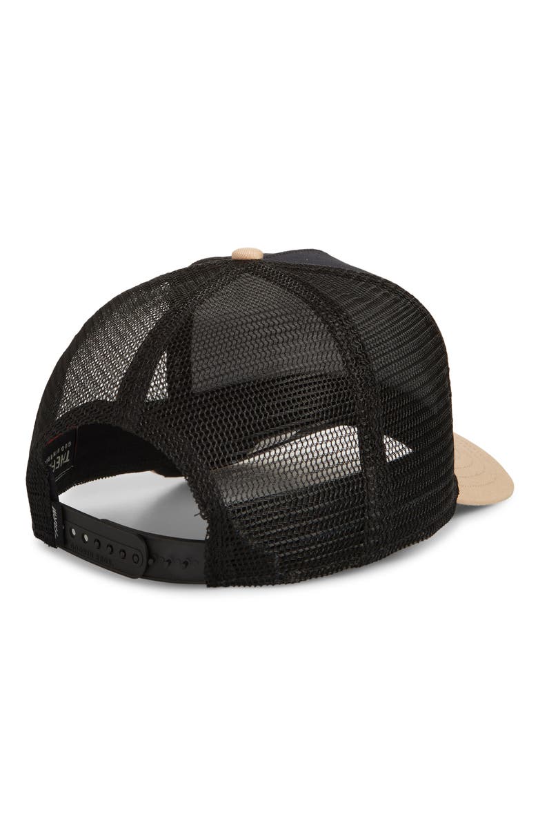 Goorin Bros. The Guard Dog Embroidered Patch Trucker Hat, Alternate, color, Black