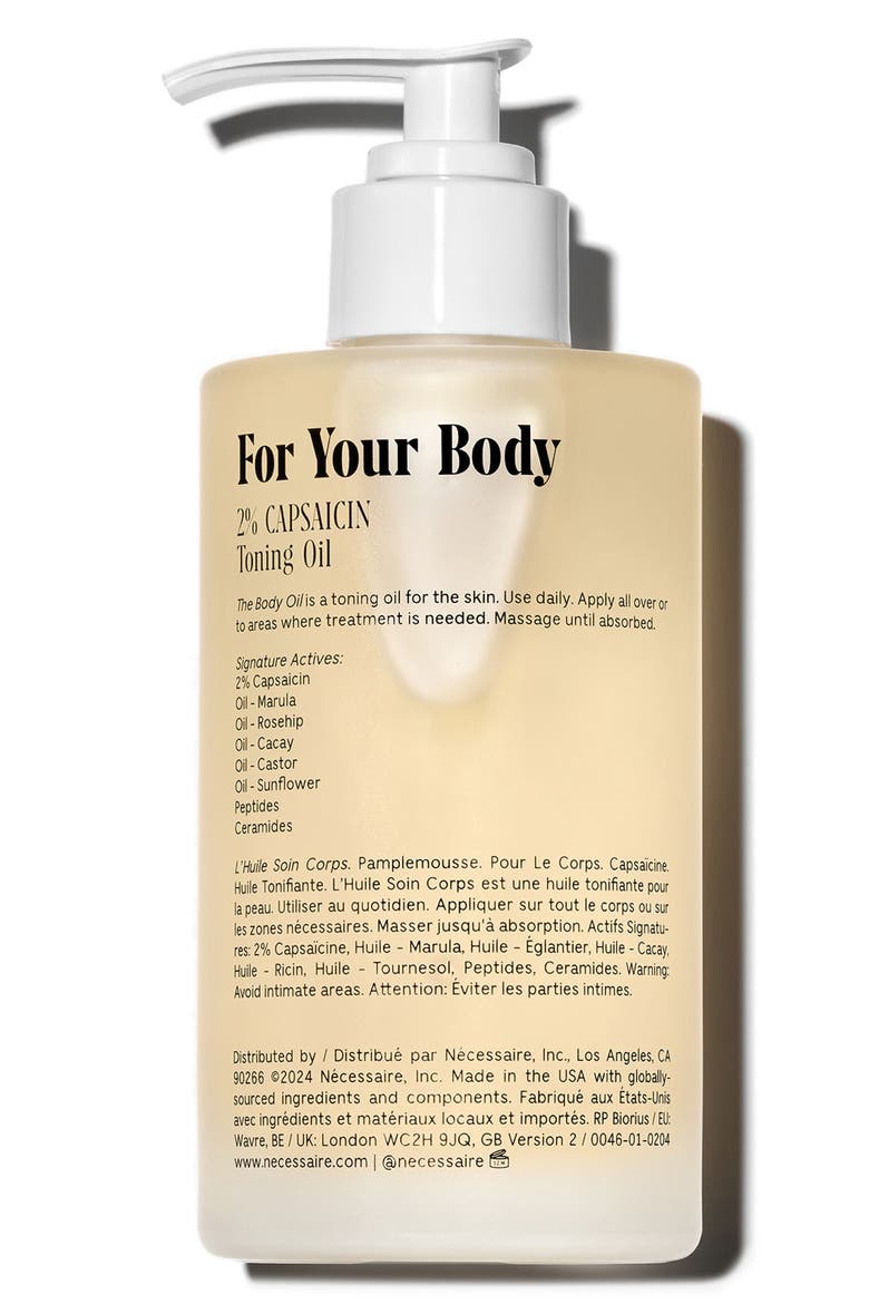 The Body Oil, Alternate, color, NO COLOR