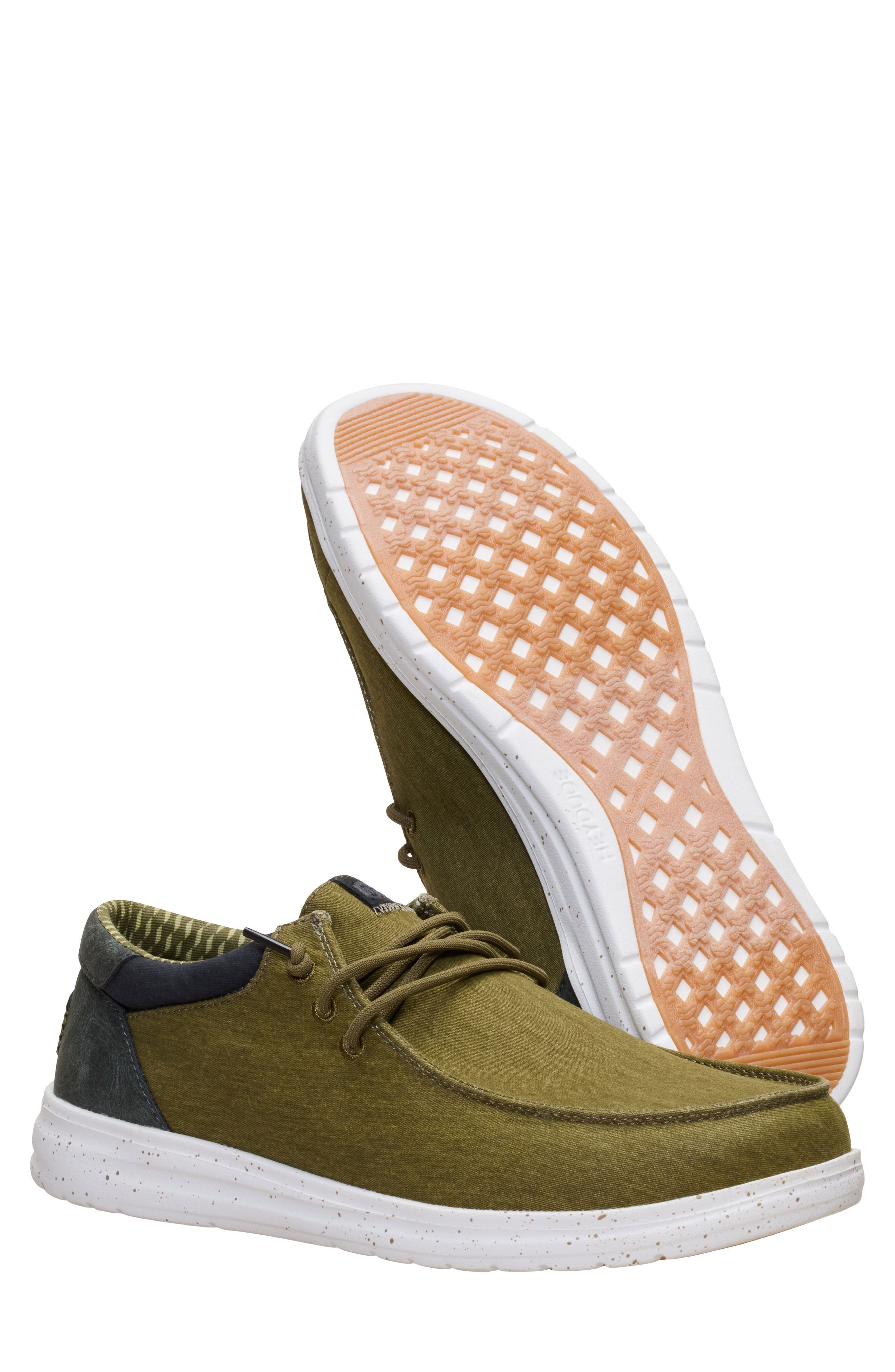 Hey Dude Men's Paul Slip-On Sneaker (Burnt Olive Multi)