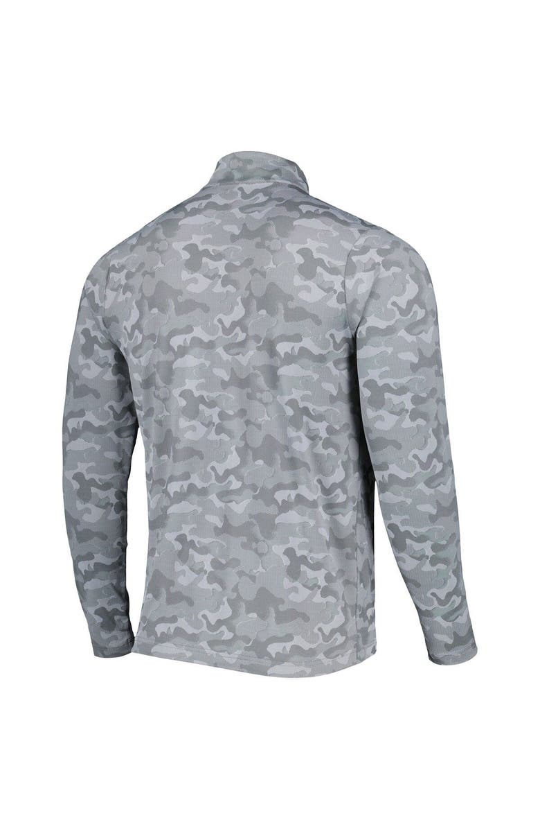 ANTIGUA Men's Antigua Gray Los Angeles Chargers Brigade Quarter-Zip Sweatshirt, Alternate, color, Gray