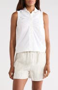 rag & bone Georgina Ruched Button-Up Shirt