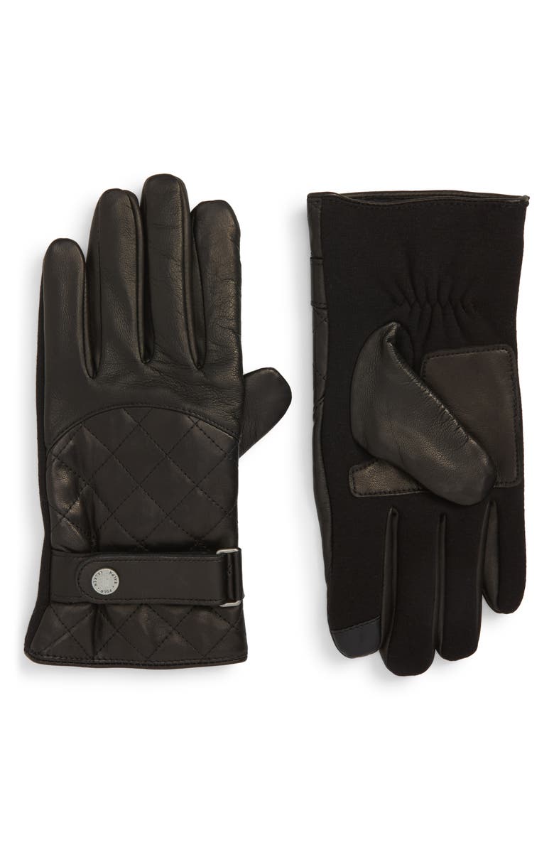 Polo Ralph Lauren Quilted Leather Gloves, Main, color,