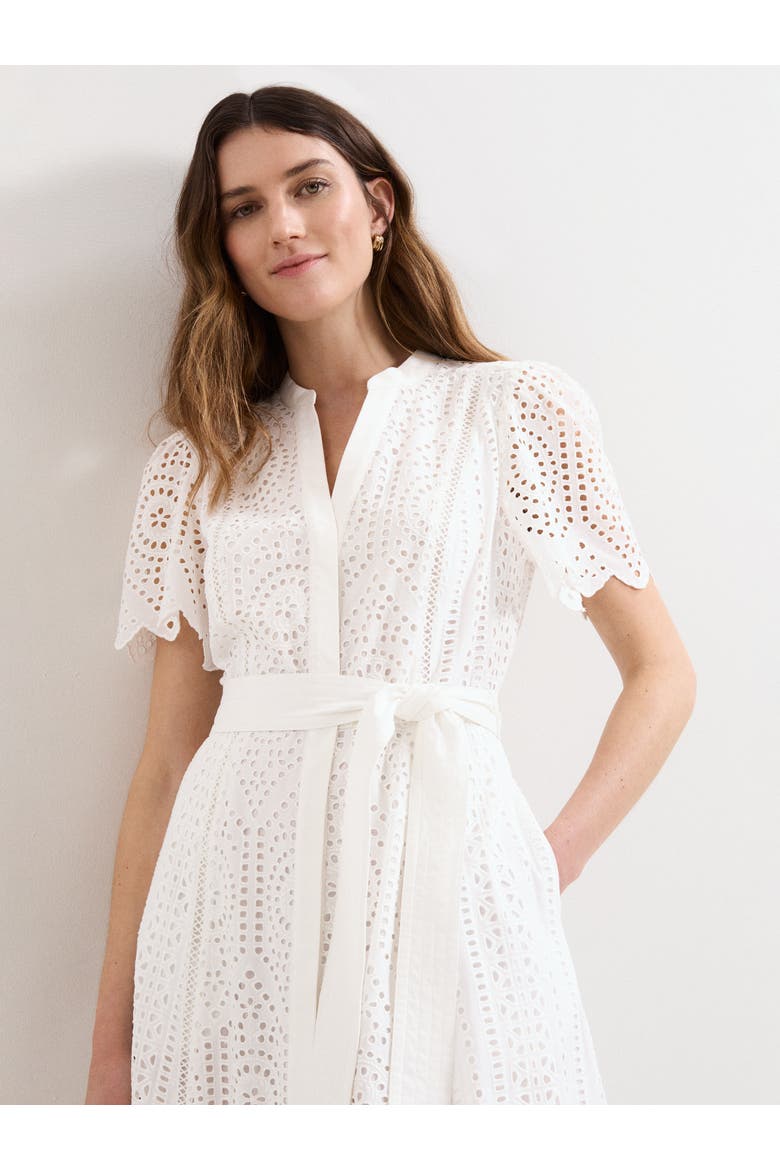 Aletta Midi Dress, Alternate, color, White