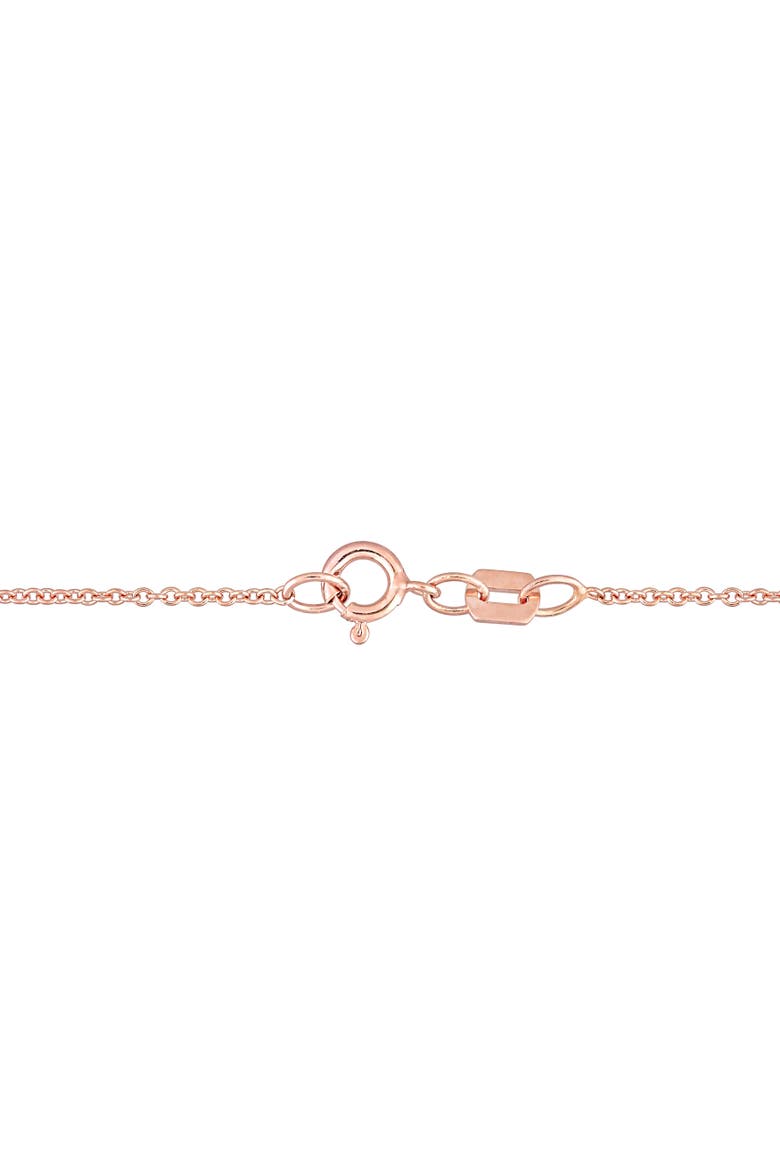 Morganite & Diamond Halo Necklace 10K, Alternate, color, Morganite