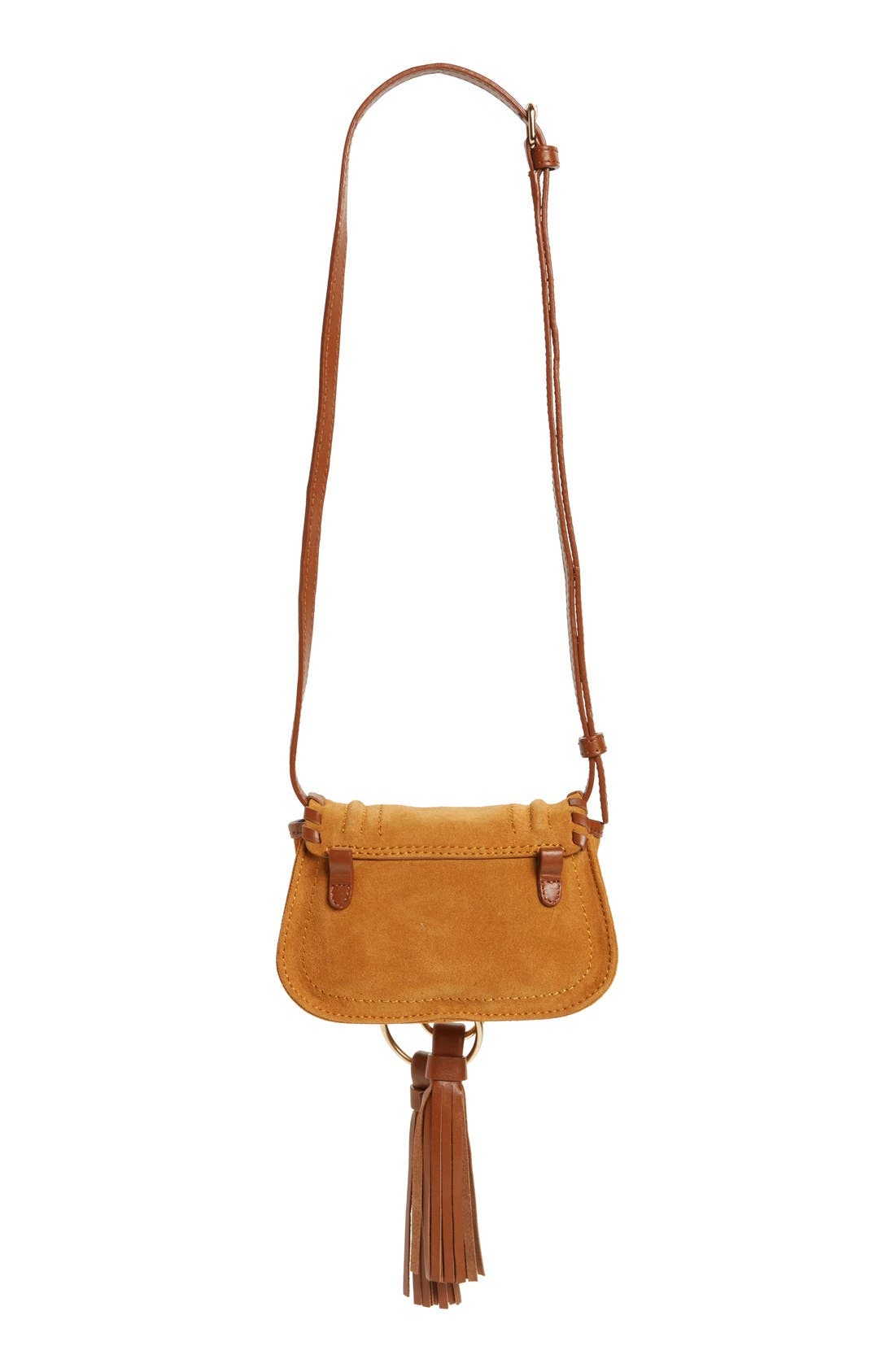 Nano Polly Leather Crossbody Bag, Alternate, color, HAZEL/ YELLOW