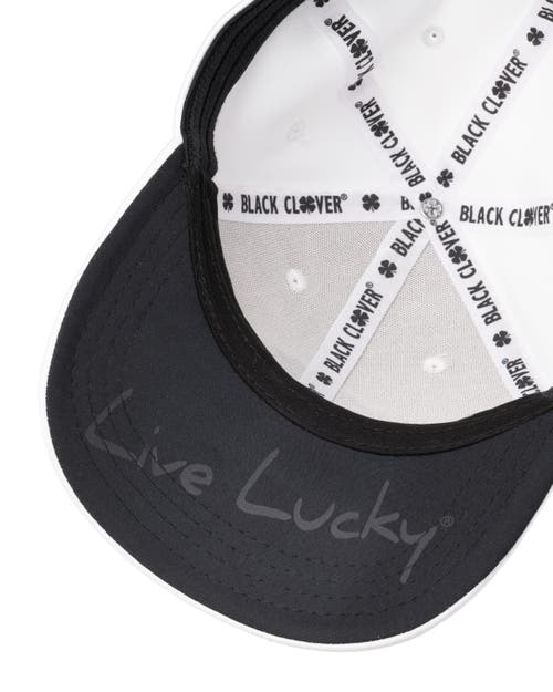 Black Clover Premium Clover 1 Hat In White