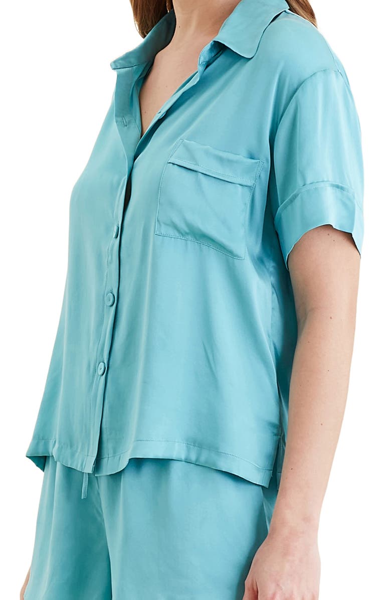 Papinelle Audrey Mulberry Silk Short Pajamas, Alternate, color,