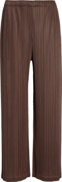 Issey Miyake Loop Pleated Wide Leg Ankle Pants