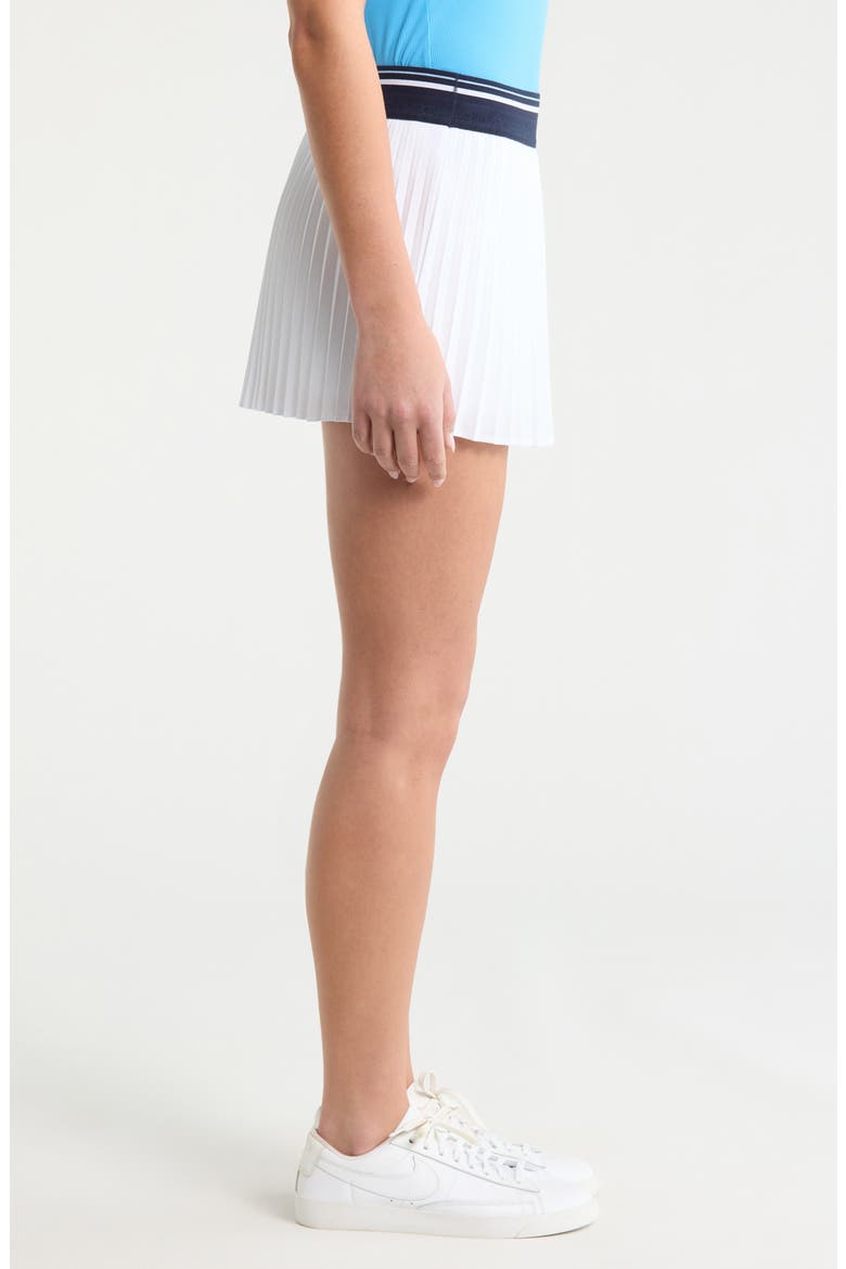 Micropleat High Rise Stretch Woven Golf Skort, Alternate, color, SNOW