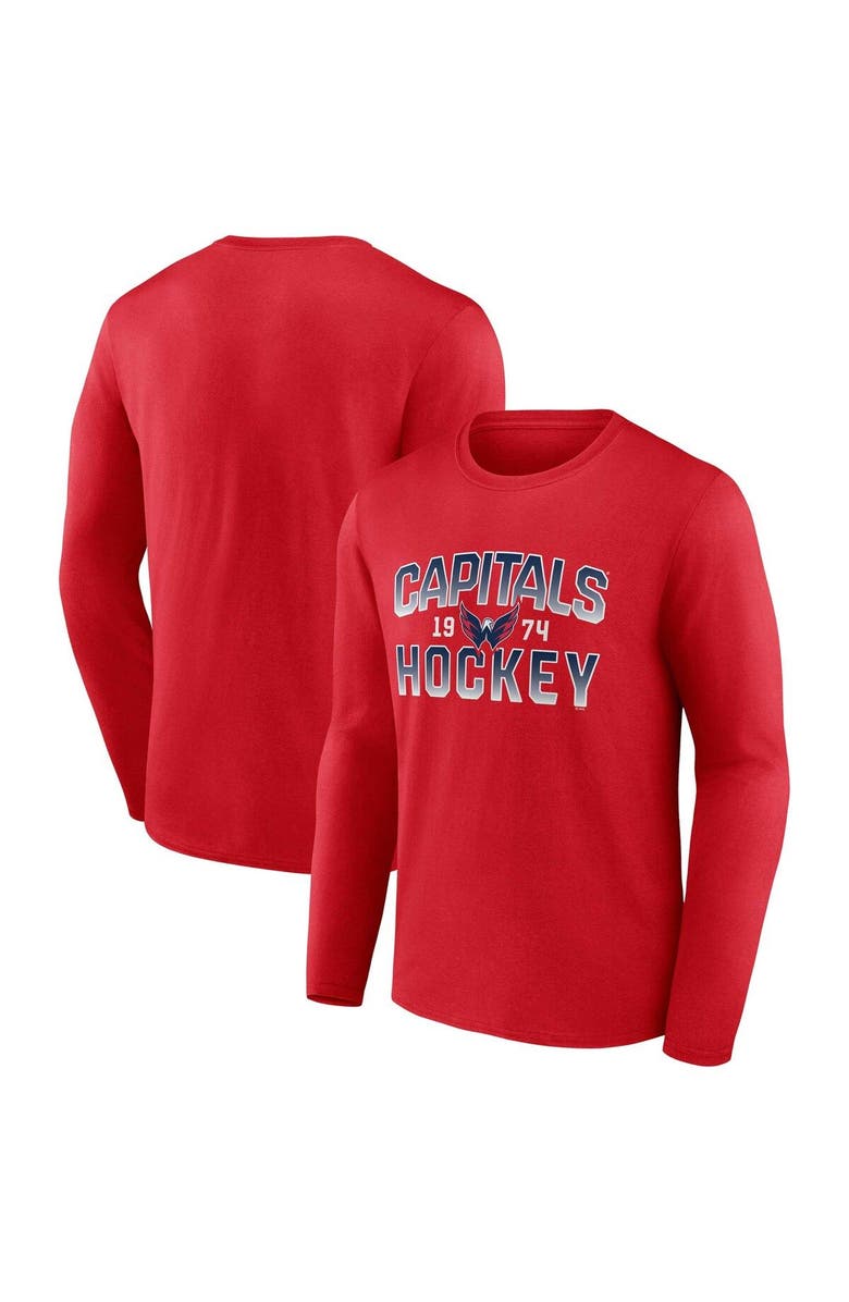 FANATICS Men's Fanatics Branded Red Washington Capitals Skate Or Die Long Sleeve T-Shirt, Main, color, Red