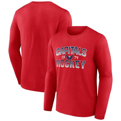 Men's Fanatics Branded Red Washington Capitals Skate Or Die Long Sleeve T-Shirt