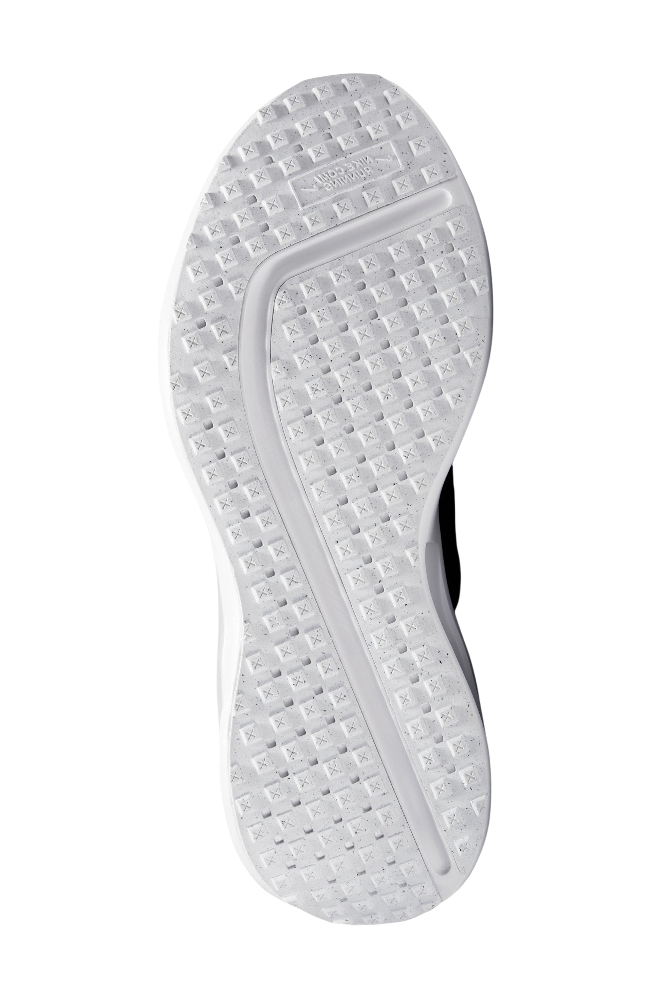 Nike Interact Run EasyOn Running Sneaker, Alternate, color, Black/ White/ Black