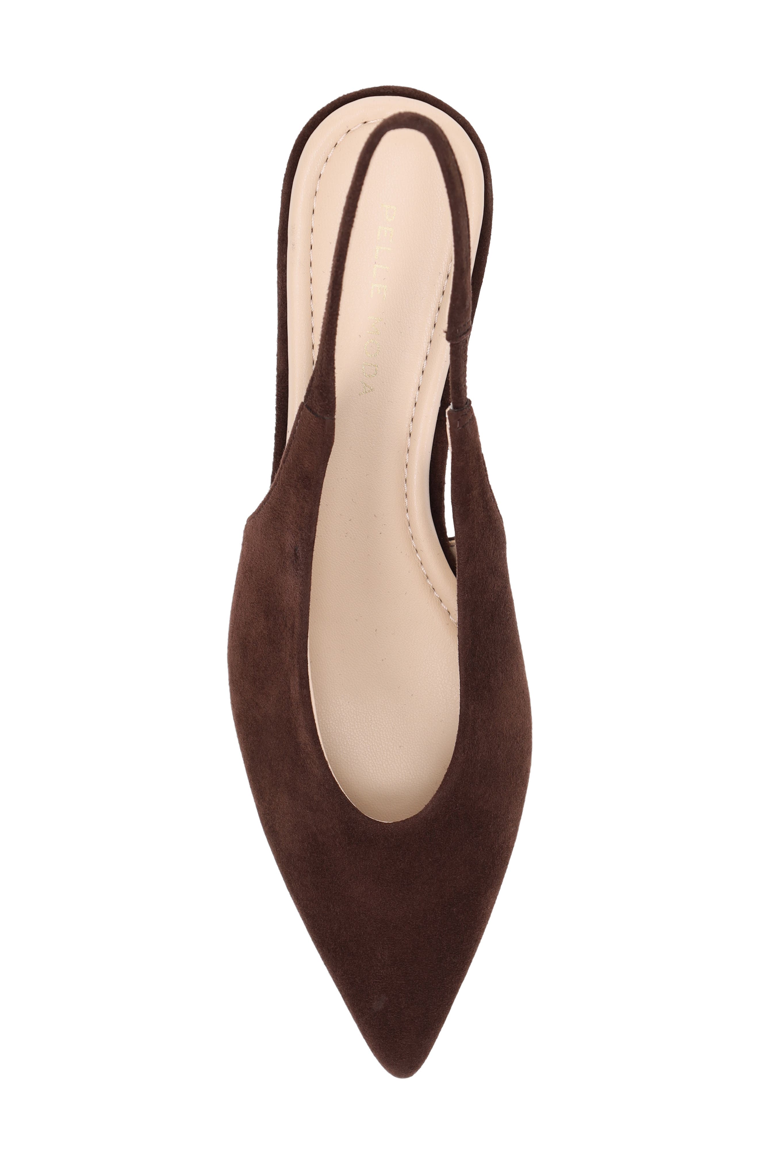 Abbee Leather Slingback Pump, Alternate, color, CHOCOLATE