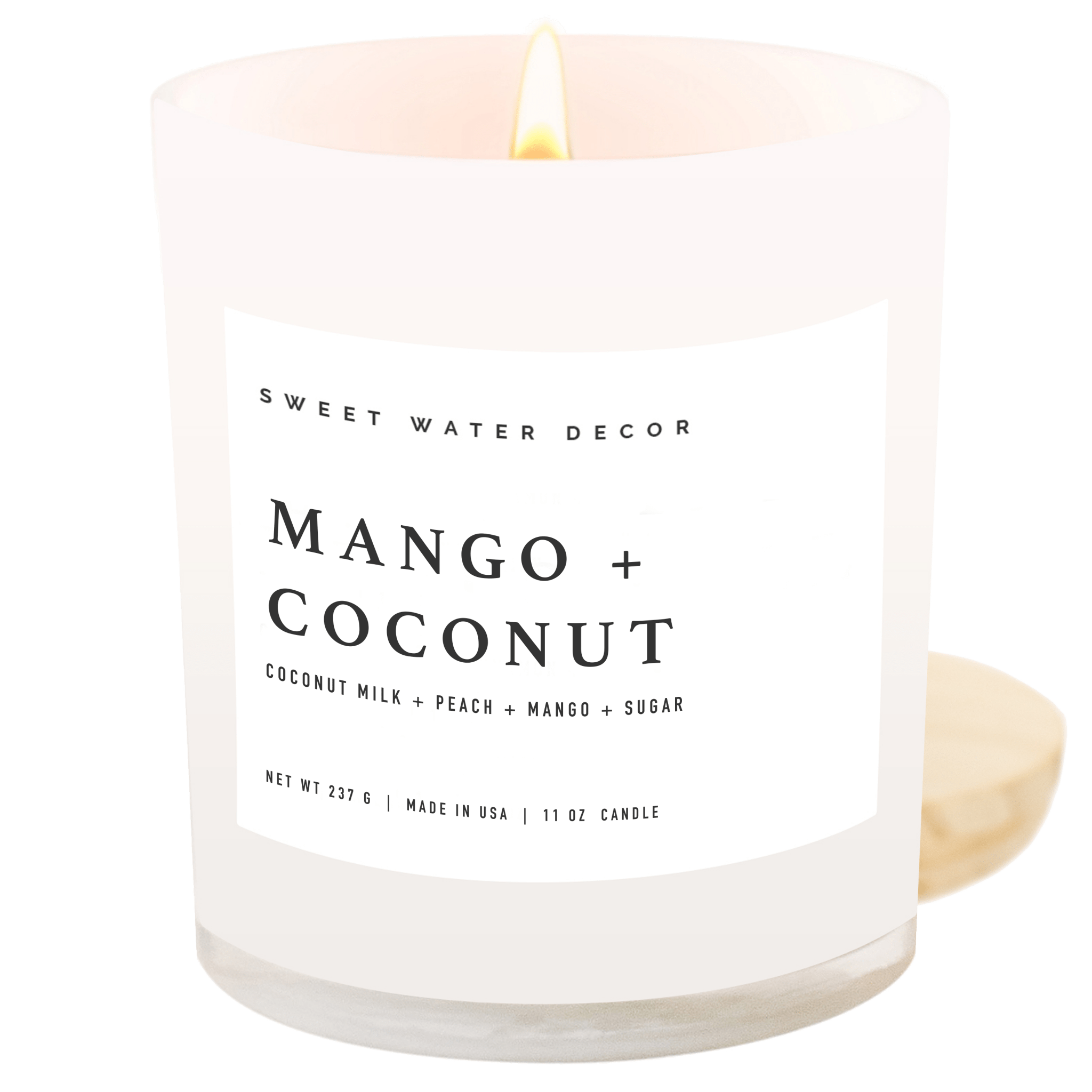 Sweet Water Decor 11oz White Jar Candle