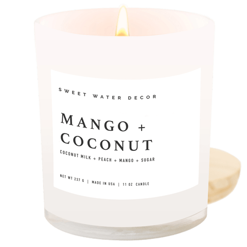 11oz White Jar Candle - Sweet Scents