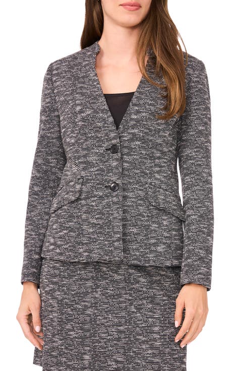 Tweed Knit Blazer