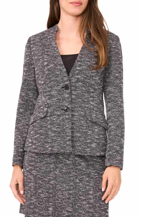 Halogen® Tweed Knit Blazer