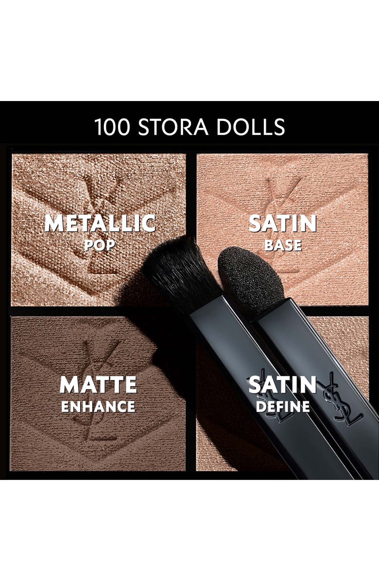 Yves Saint Laurent Silver Couture Mini Clutch Luxury Eyeshadow Palette, Alternate, color,