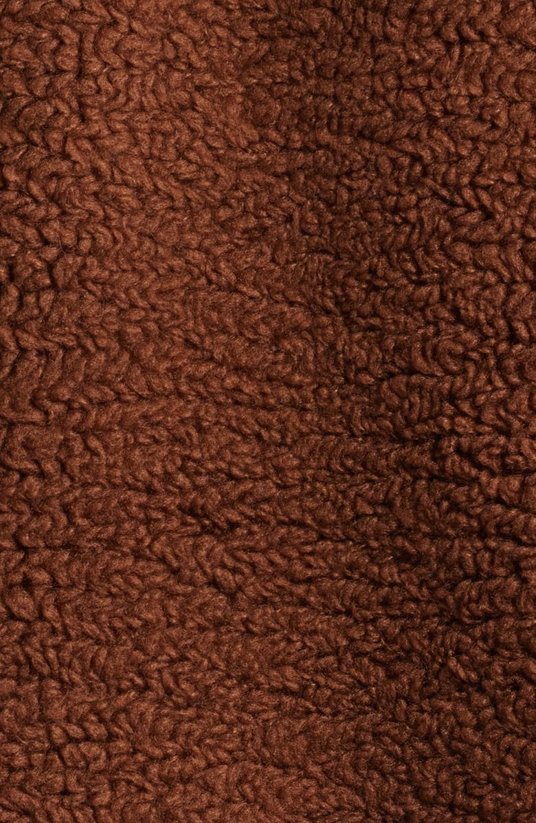 Caslon<sup>®</sup> Faux Shearling Jacket, Alternate, color, Brown Tiramisu