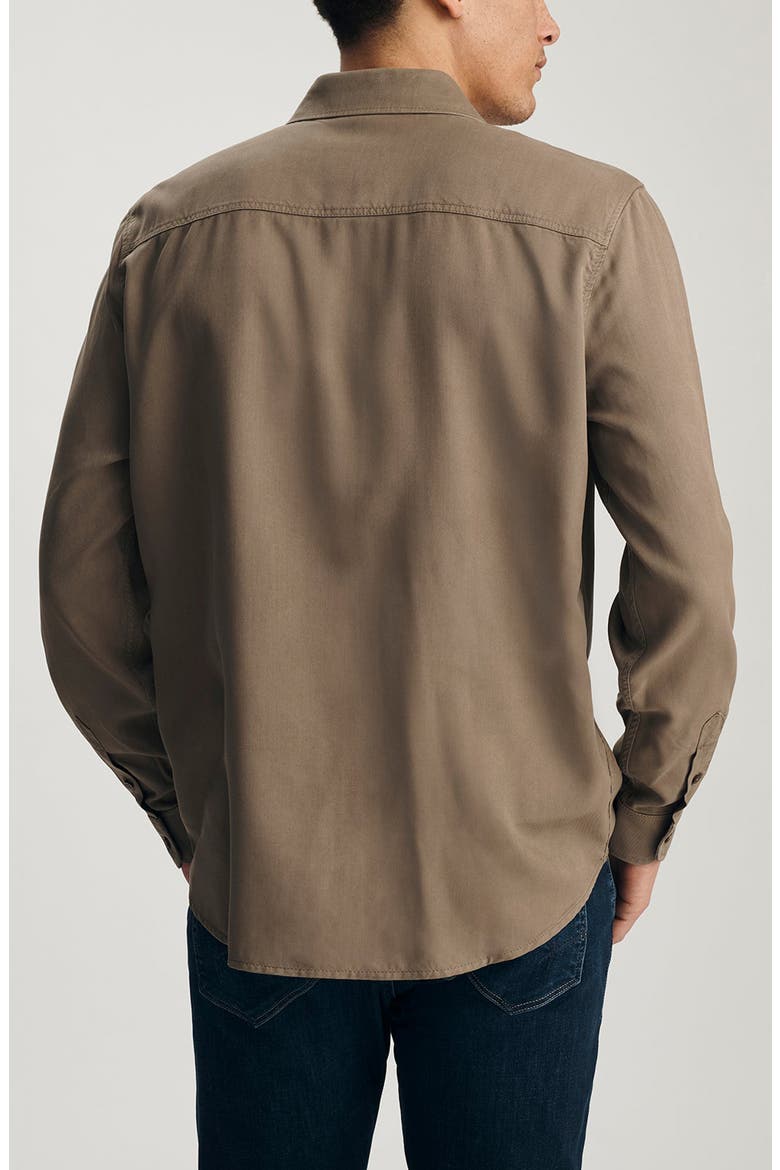 Regular Fit Button-Up Shirt, Alternate, color, MOREL