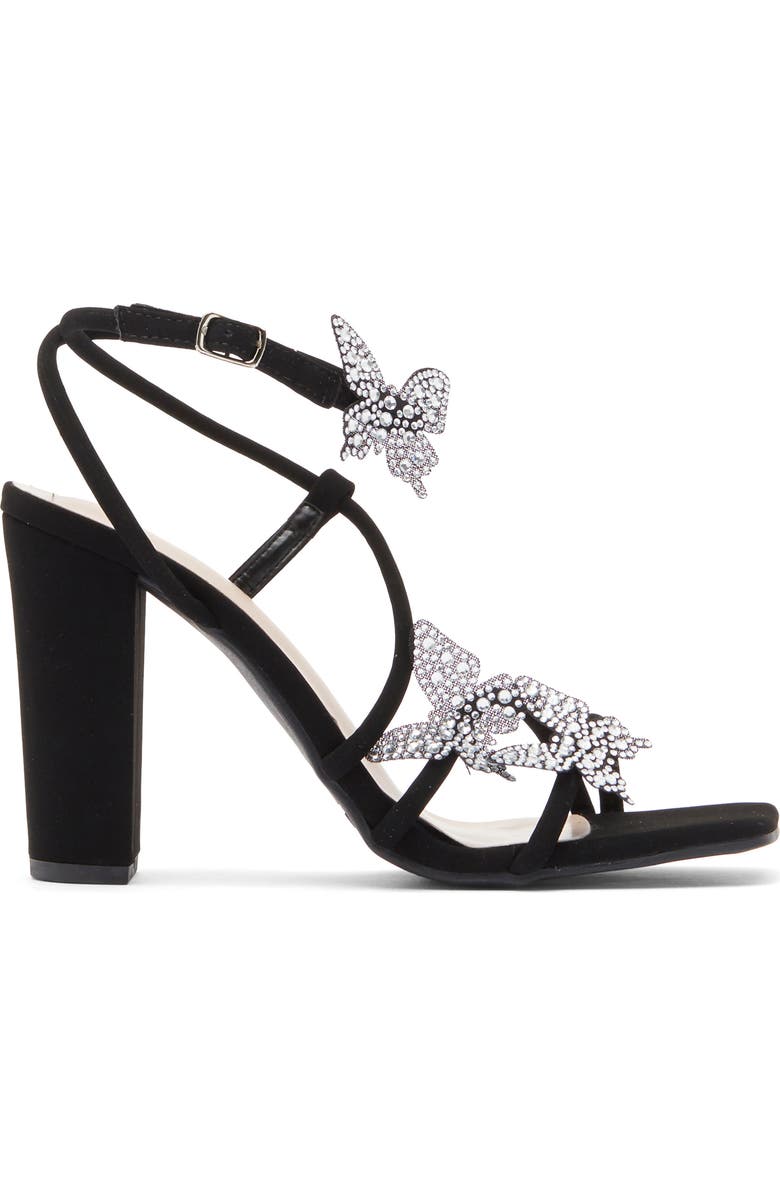 TOP GUY SHOES Agatha Butterfly Block Heel Sandal, Alternate, color,