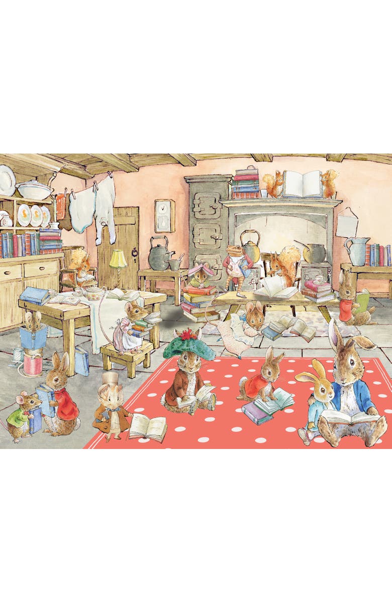 NEW YORK PUZZLE COMPANY Peter Rabbit's Book Club 1000 Piece Puzzle, Alternate, color, 