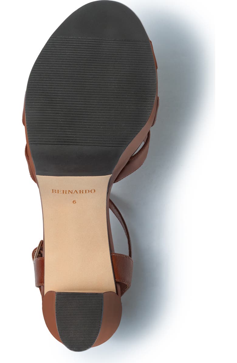 Bernardo Footwear Vittor Platform Sandal, Alternate, color, Cognac