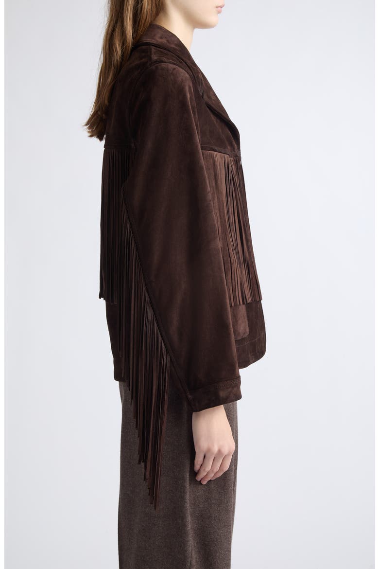 Journey Fringe Suede Jacket, Alternate, color, COFFEE BEAN