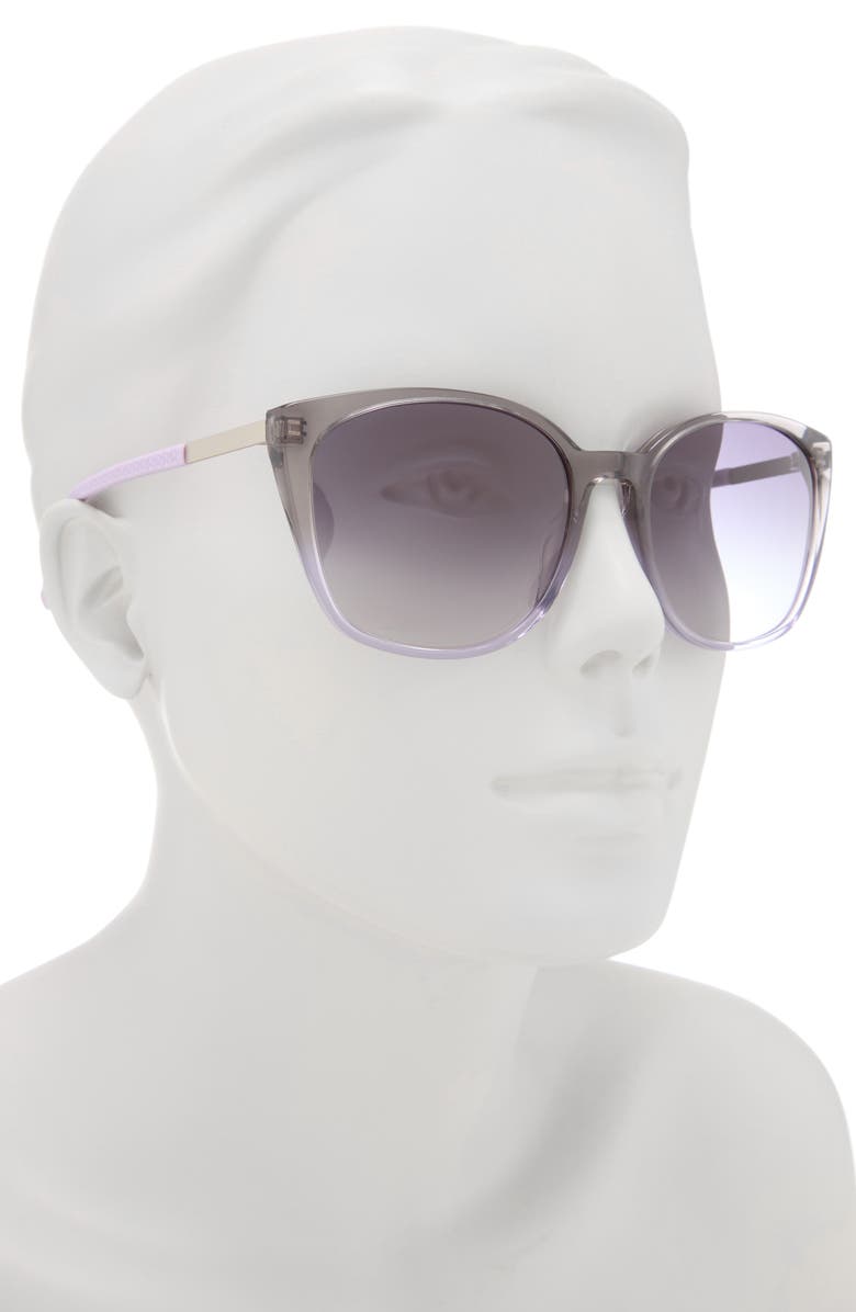 Cole Haan 57mm Zerogrand Square Sunglasses, Alternate, color, Lilac Fade
