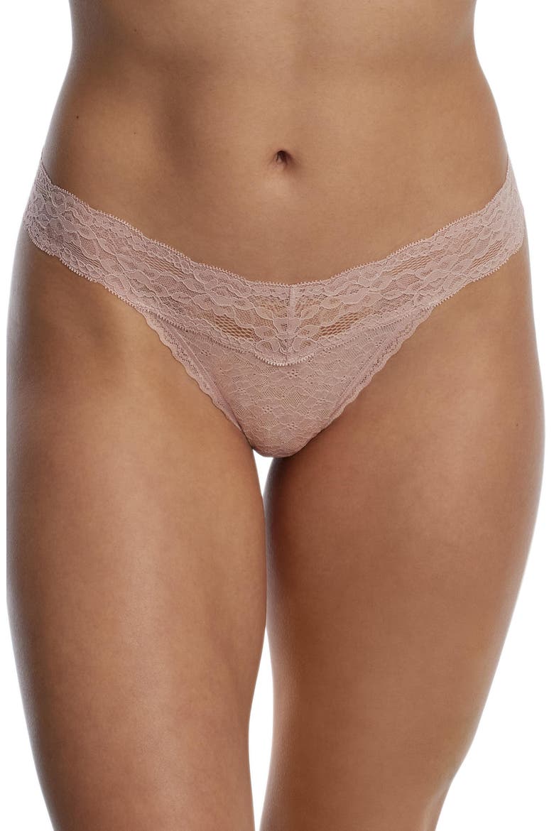 Goddess Lace Thong 2-Pack, Alternate, color, Black/Romance