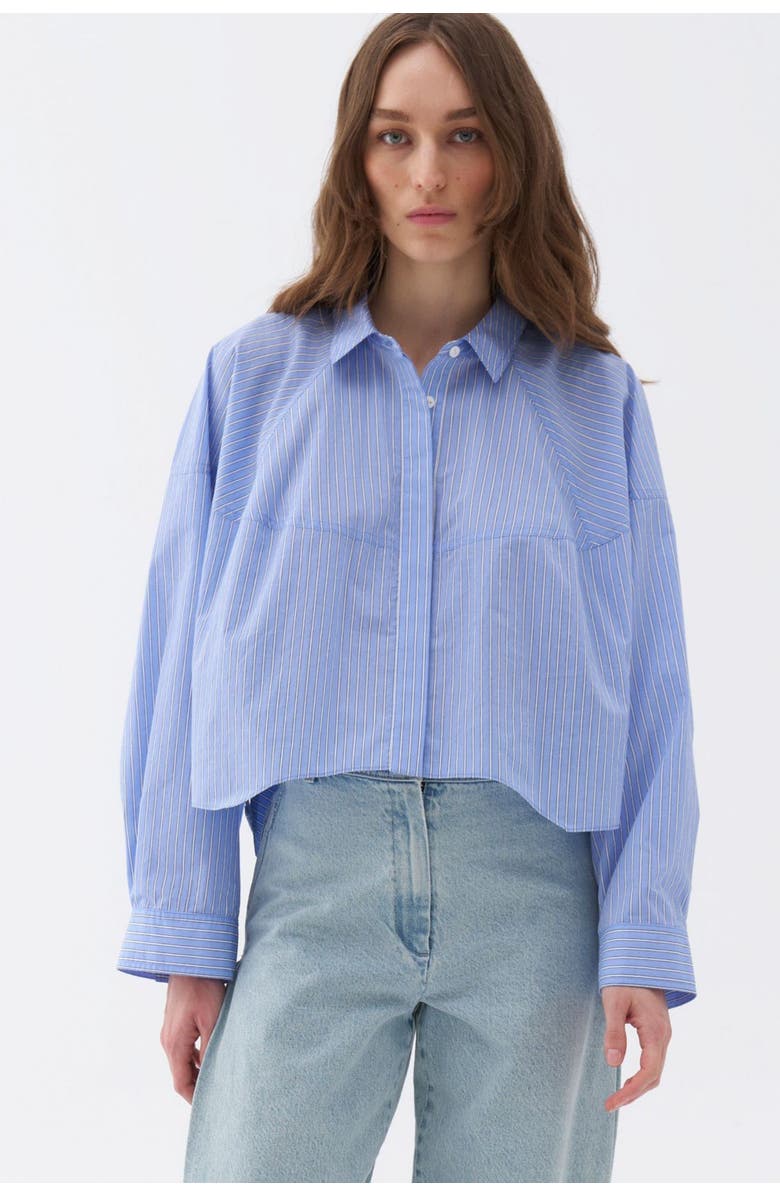Nocturne Oversized Button-Up Shirt, Main, color, 