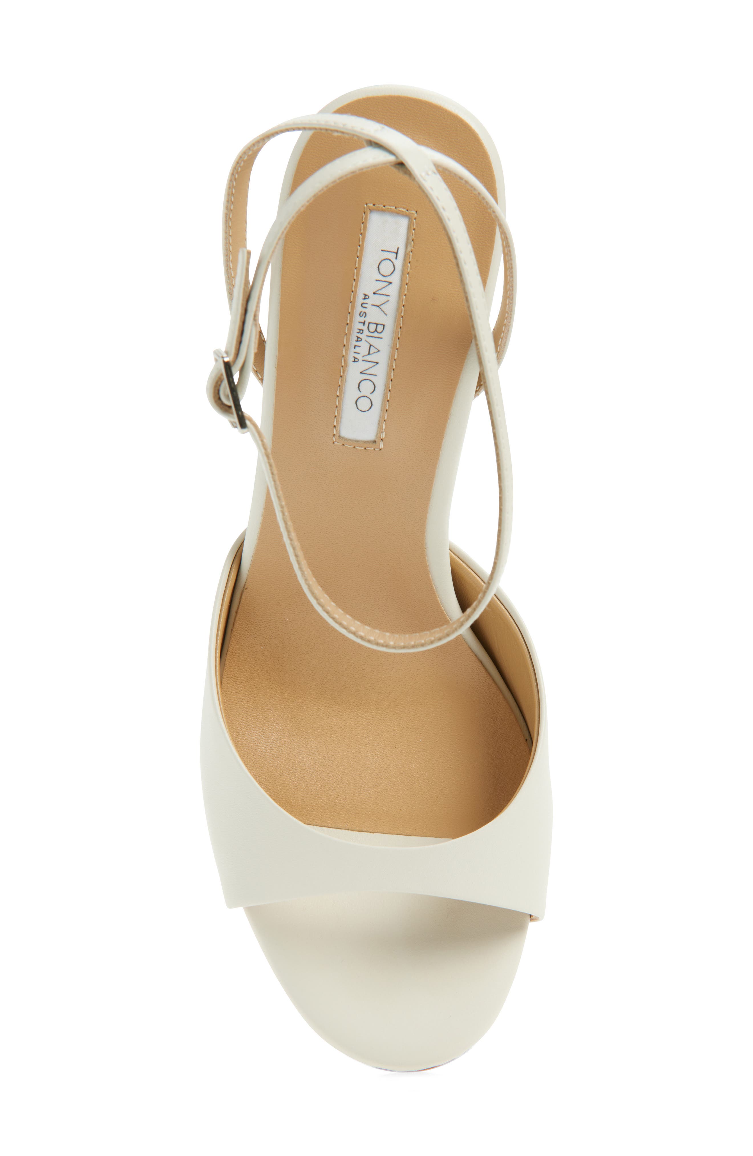 Tony Bianco Violet Ankle Strap Sandal, Alternate, color, Dove Nappa