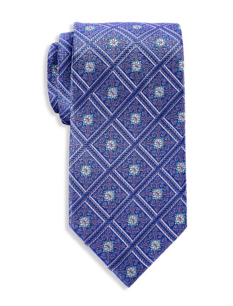 Big & Tall Medallion Silk Tie