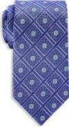 Oak Hill Premium by DXL Big & Tall Medallion Silk Tie