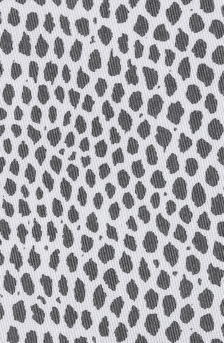 Matouk Jasper Cotton Sateen Fitted Sheet, Alternate, color, Charcoal