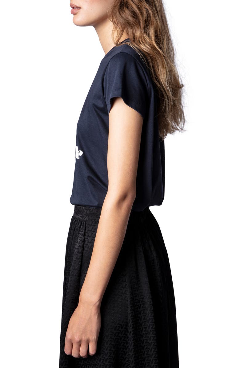 Zadig & Voltaire Woop Dream Cotton Graphic Tee, Alternate, color,