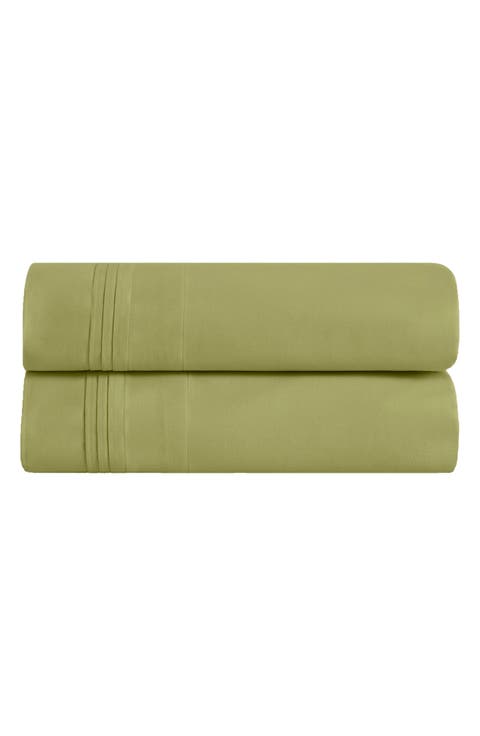 Solid 600 Thread Count Egyptian Cotton Sateen Set of 2 Pillowcases