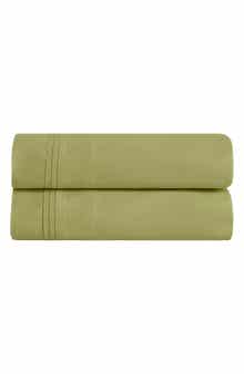 Superior Solid 600 Thread Count Egyptian Cotton Sateen Set of 2 Pillowcases