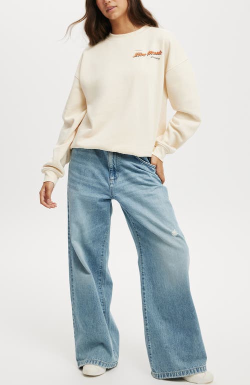 COTTON ON COTTON ON CLASSIC FLEECE GRAPHIC CREW SWEATSHIRT