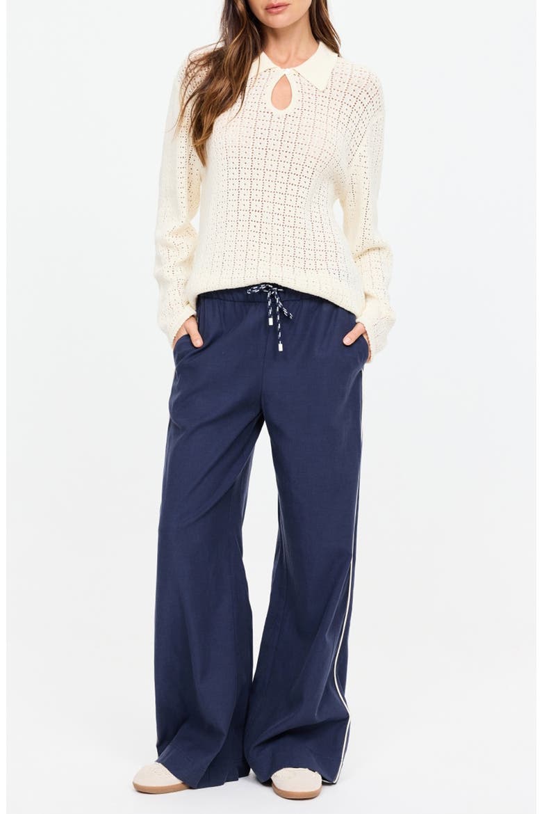 Lago Elita Wide Leg Pants, Alternate, color, NAVY