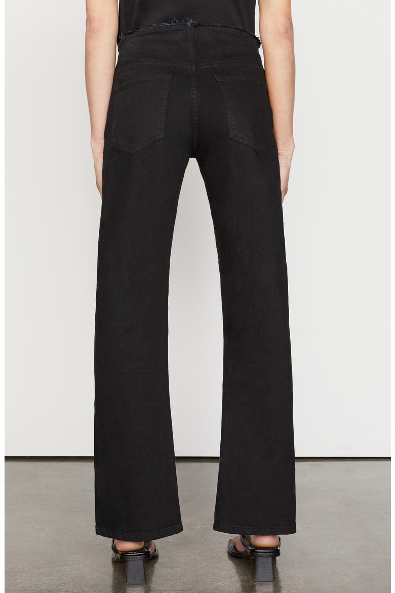 Le Pixie Cutoff Waist Slit Hem Mini Boot Jeans, Alternate, color, FILM NOIR